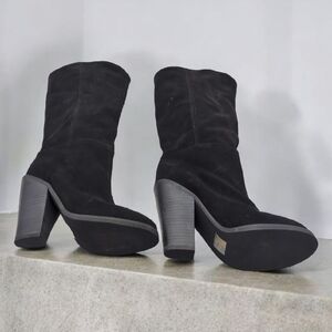 Colin Stuart Fur Lined Black Women's Boots Sz 8 B